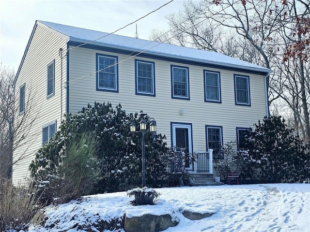 view of colonial inspired home