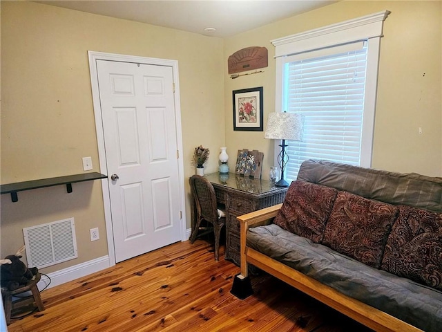 interior space featuring wood-type flooring