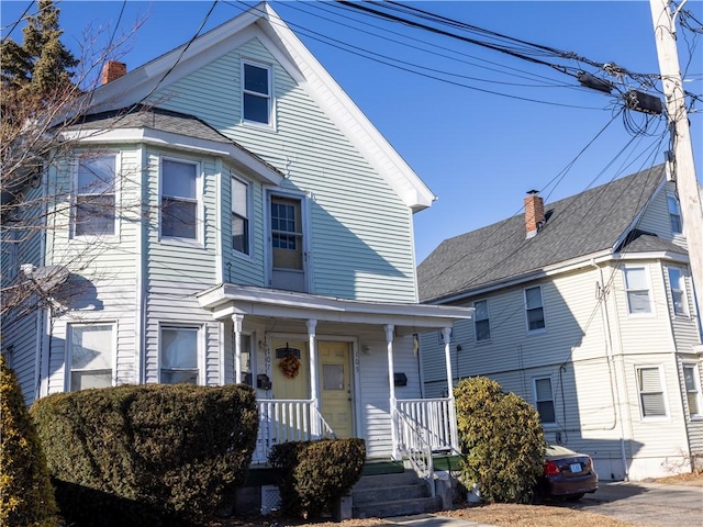 view of front of house with a porch