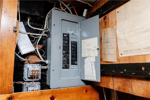 utility room featuring electric panel