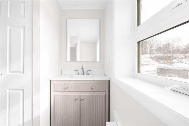 bathroom with vanity