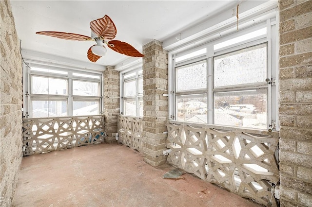 spare room featuring a ceiling fan