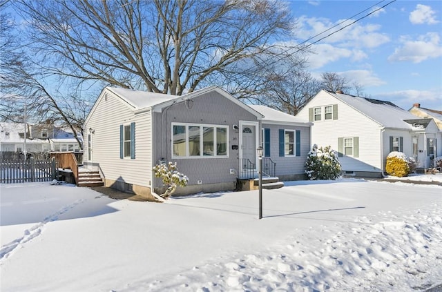 view of front of home