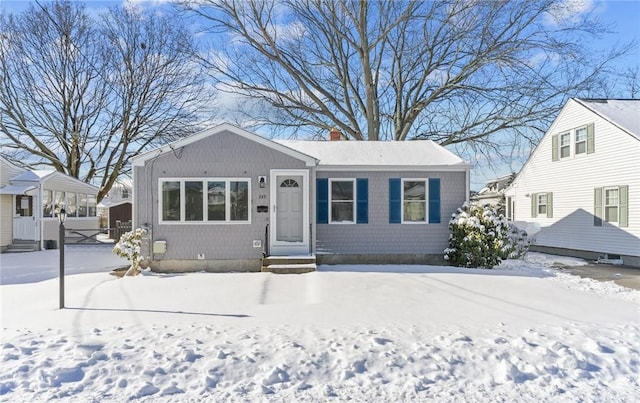 view of front of home