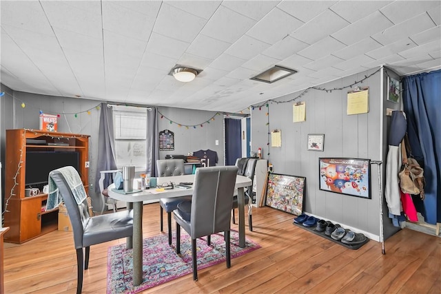 dining area featuring hardwood / wood-style flooring