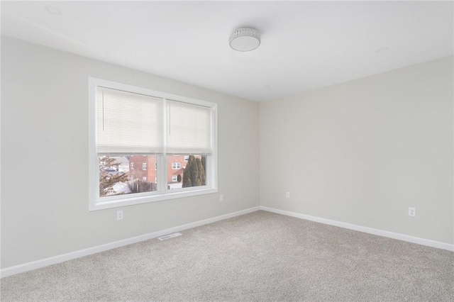 view of carpeted empty room