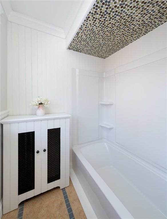 bathroom with tile patterned flooring