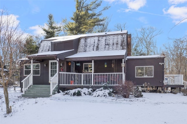 view of front of house with a porch