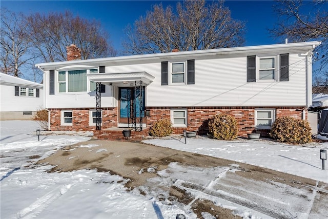 view of split foyer home