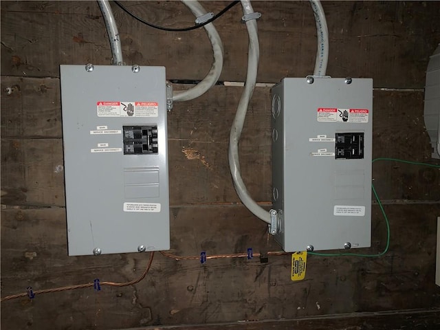 utility room with electric panel