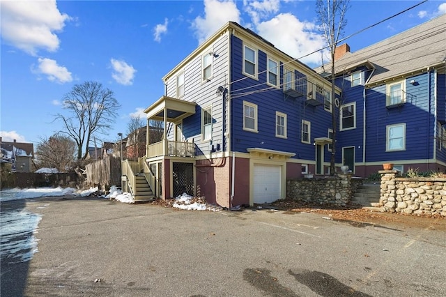 view of home's exterior featuring a garage