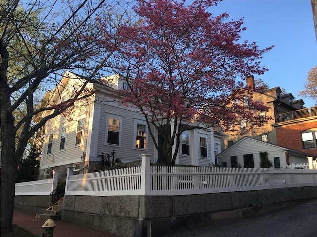 view of rear view of property