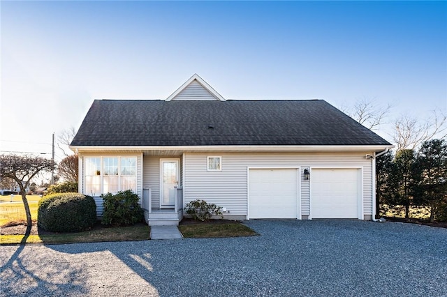 view of front of house featuring a garage