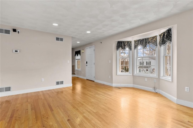 interior space featuring light hardwood / wood-style floors