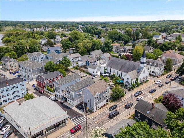 1 Nobert St Unit 1, Warren, RI 02885 - aerial perspective of suburban area