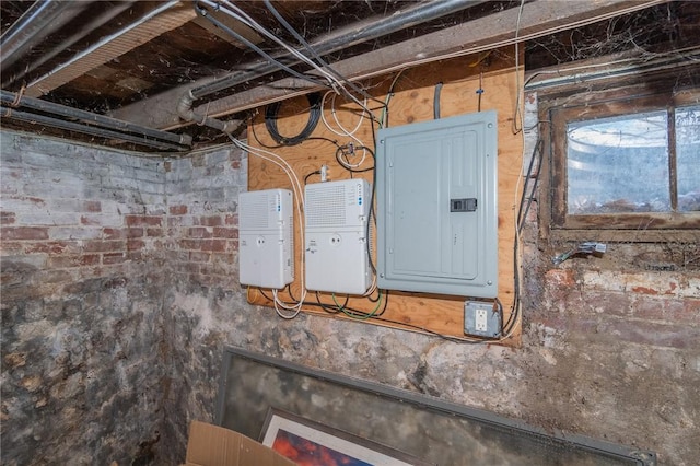 utility room featuring electric panel