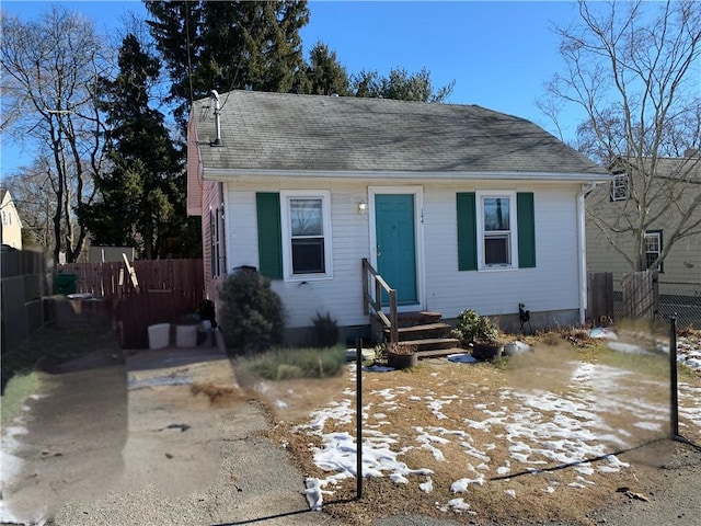 view of bungalow-style house