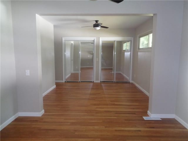 interior space featuring dark hardwood / wood-style floors