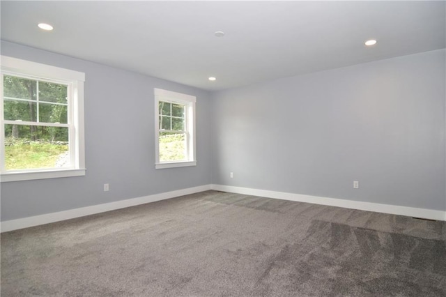 view of carpeted empty room