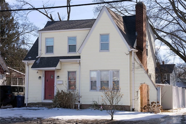 view of front of home