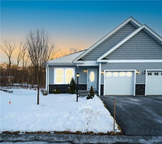 view of front of house featuring a garage