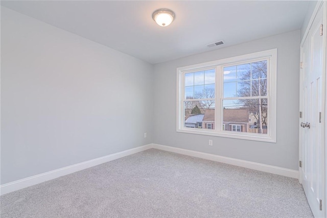 view of carpeted empty room