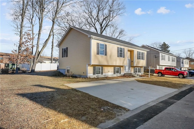 view of split foyer home