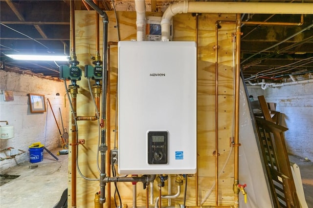 utilities featuring tankless water heater