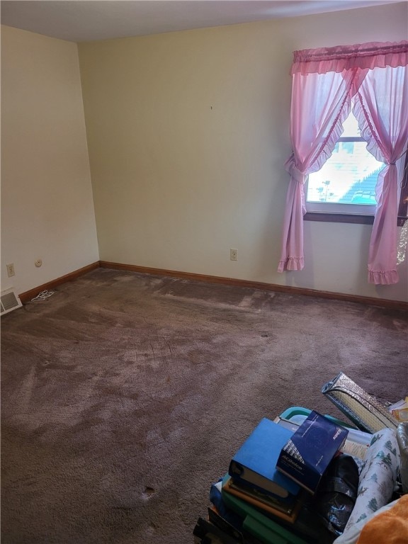 view of carpeted empty room