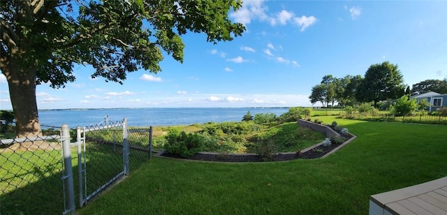 view of water feature