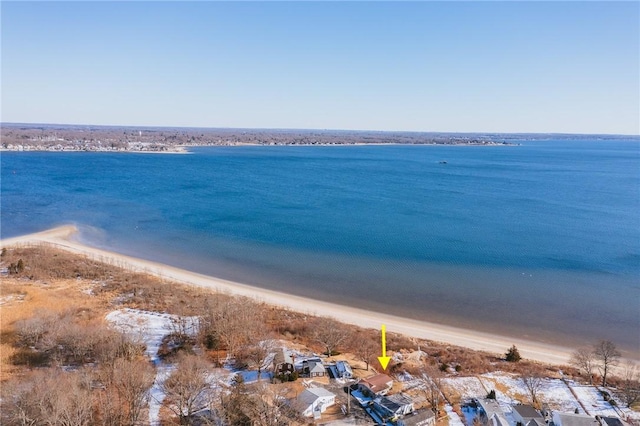 water view featuring a beach view