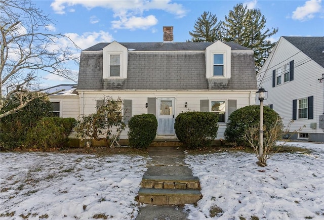 view of cape cod home