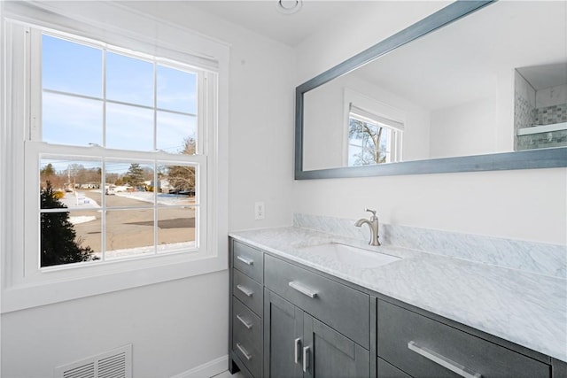 bathroom featuring vanity