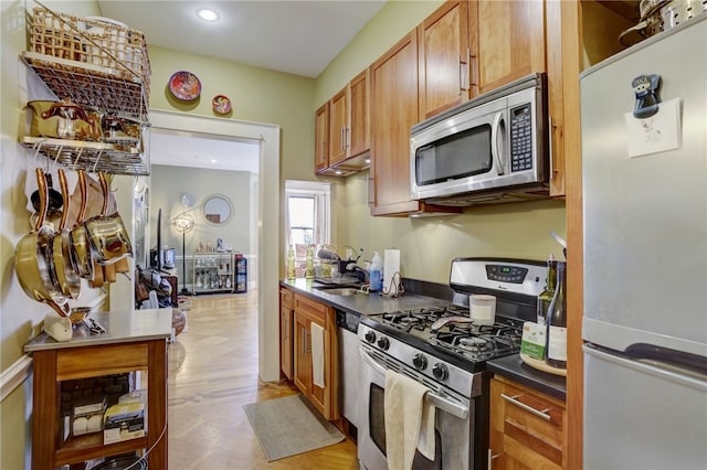 kitchen with stainless steel appliances and sink