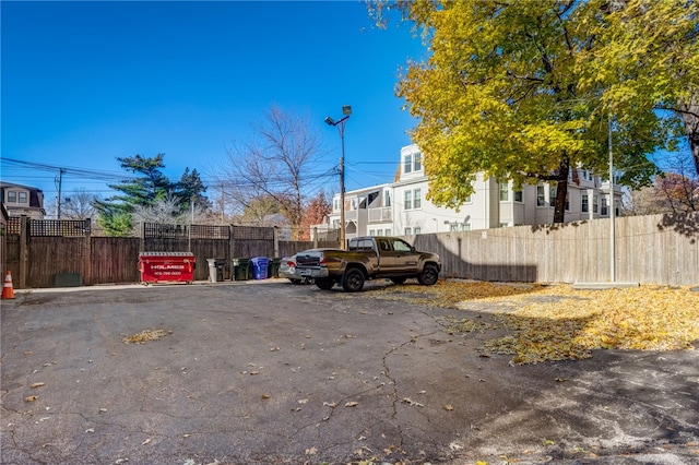 view of vehicle parking