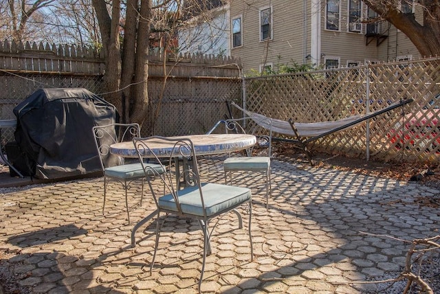 view of patio / terrace with grilling area