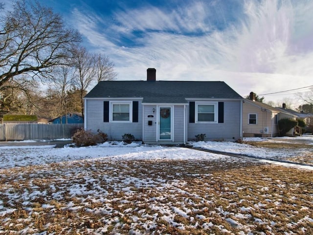 view of front of home