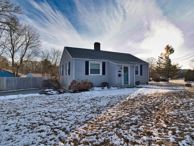 view of front of home