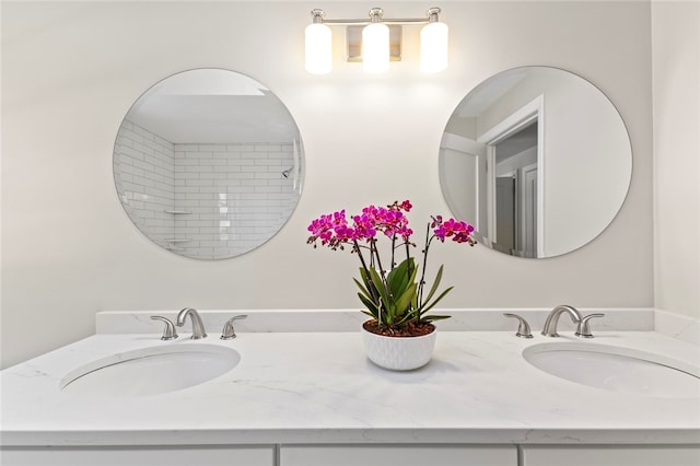 bathroom featuring vanity