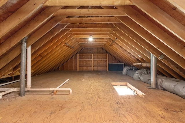 view of attic