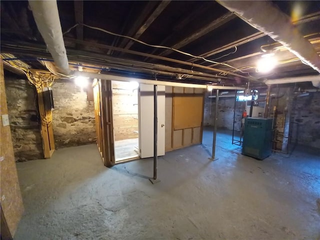 view of basement