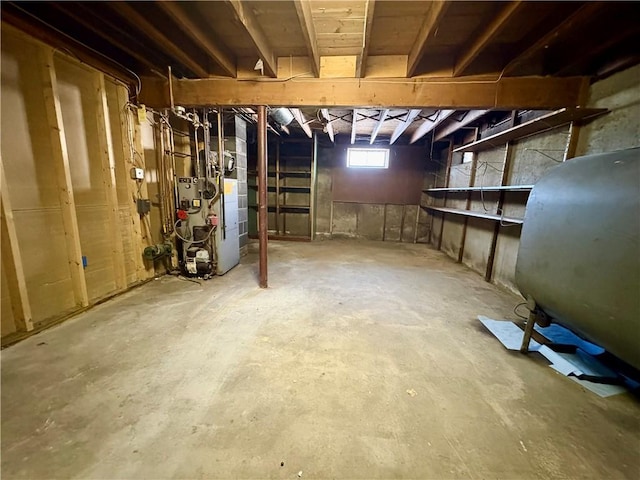 view of basement