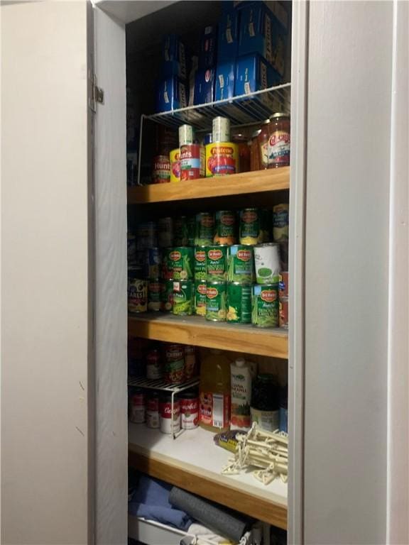 view of pantry