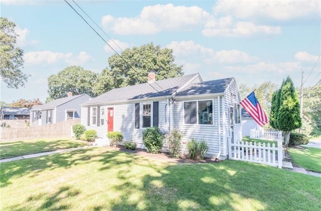 ranch-style house with a front yard