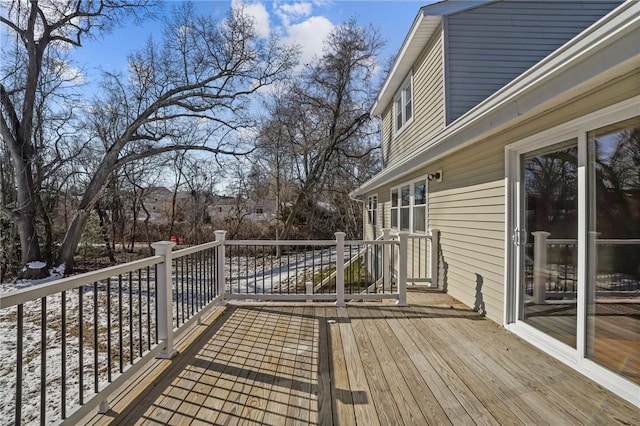 view of wooden terrace