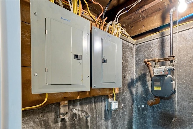 utility room featuring electric panel