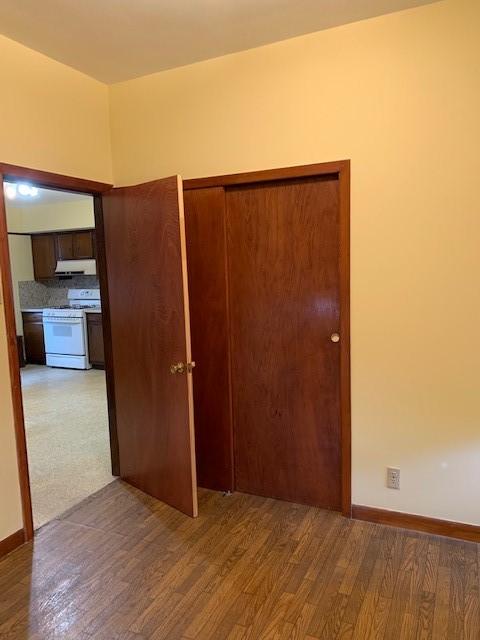 unfurnished bedroom with wood-type flooring