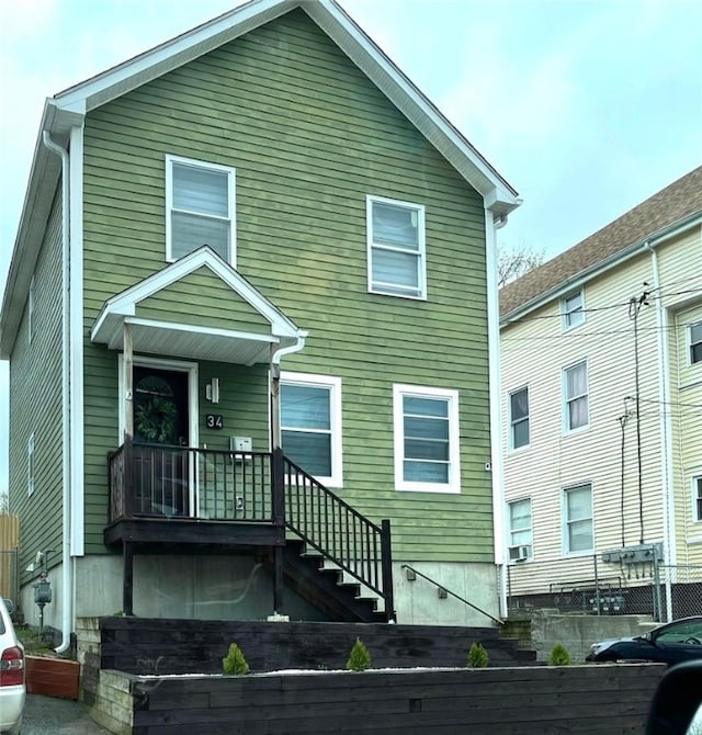 view of rear view of property