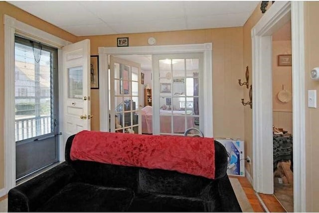 interior space with french doors