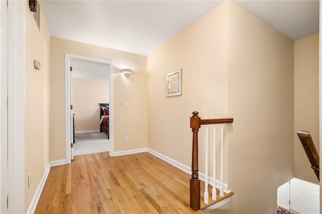 hallway featuring light hardwood / wood-style floors